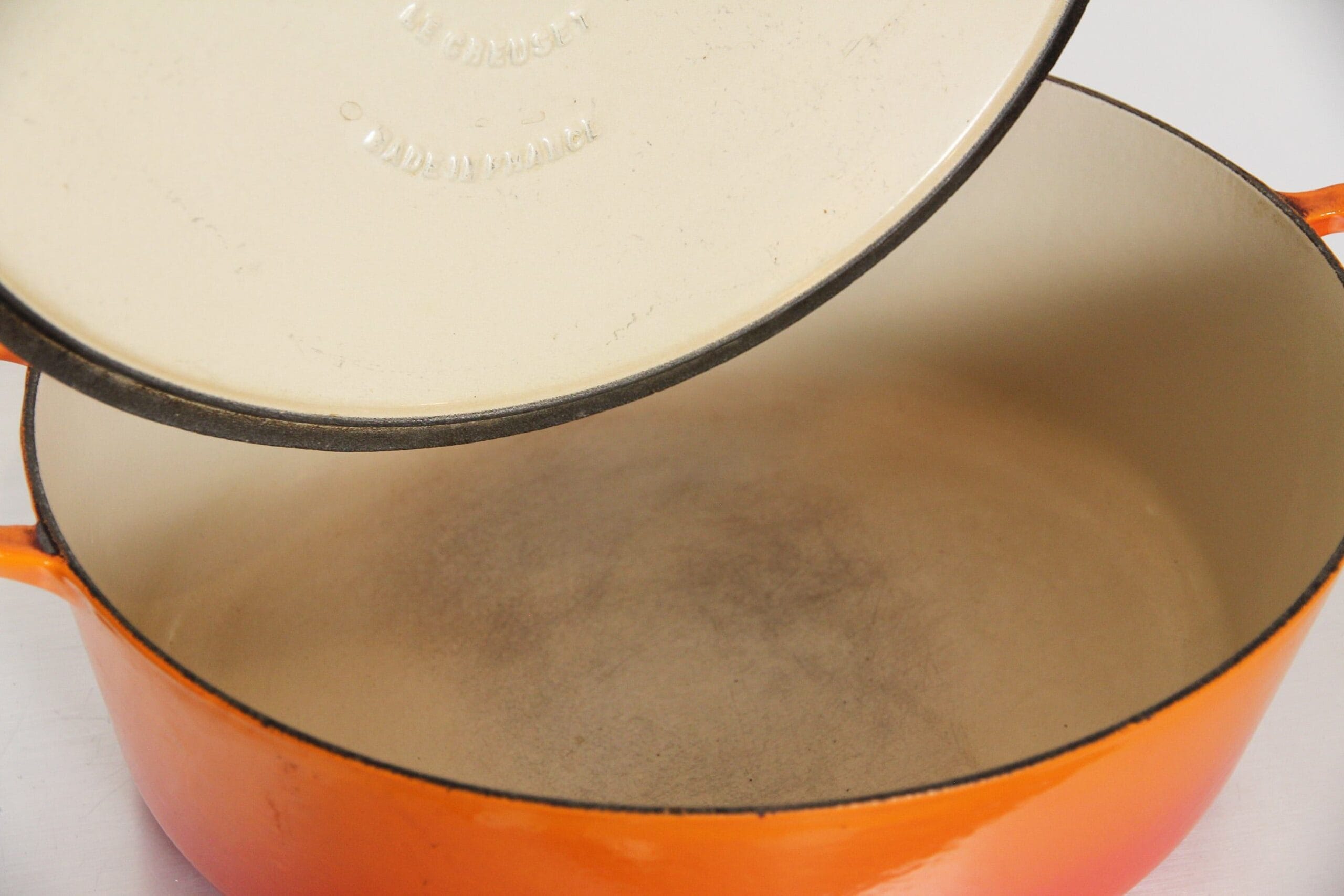 Le Creuset saucepans and roasters