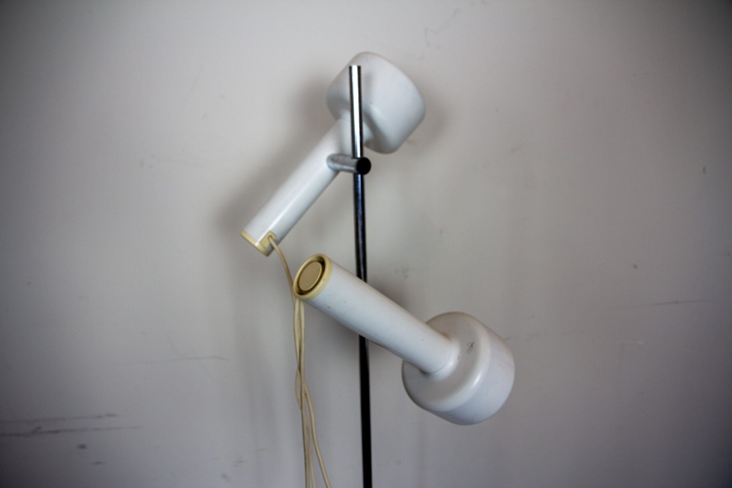 Stehleuchte mit 2 Spots Weiss